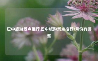 巴中旅游景点推荐,巴中旅游景点推荐4月份有哪些