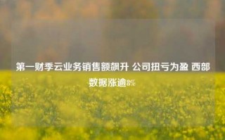 第一财季云业务销售额飙升 公司扭亏为盈 西部数据涨逾8%