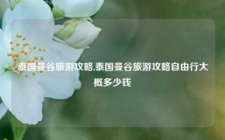 泰国曼谷旅游攻略,泰国曼谷旅游攻略自由行大概多少钱