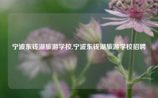 宁波东钱湖旅游学校,宁波东钱湖旅游学校招聘