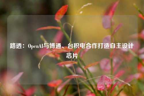 路透：OpenAI与博通、台积电合作打造自主设计芯片-第1张图片-出行攻略网