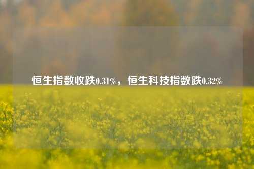 恒生指数收跌0.31%，恒生科技指数跌0.32%-第1张图片-出行攻略网