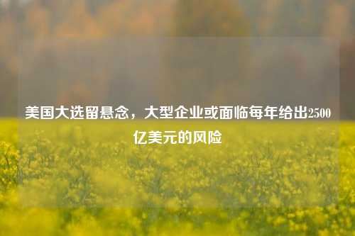 美国大选留悬念，大型企业或面临每年给出2500亿美元的风险-第1张图片-出行攻略网