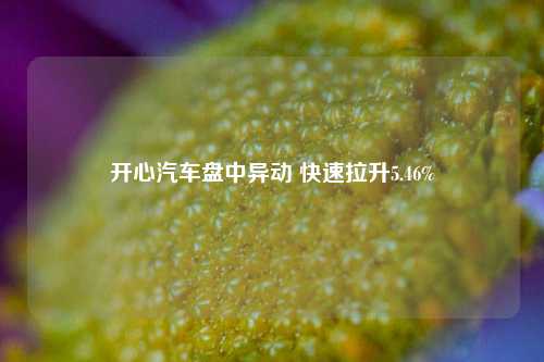 开心汽车盘中异动 快速拉升5.46%